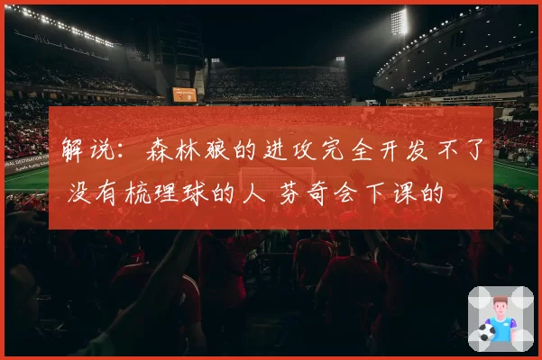 解说:森林狼的进攻完全开发不了 没有梳理球的人 芬奇会下课的